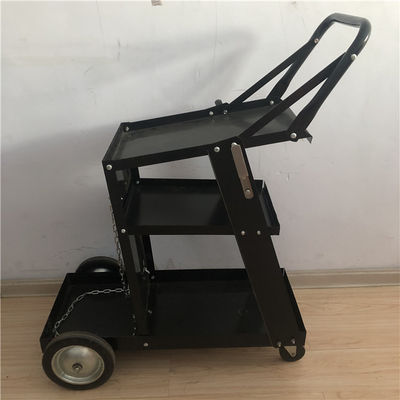 Carretto nero di Cart Rolling Welding del saldatore di Tires MIG del ferro 3 con immagazzinamento nel carro armato dei cassetti