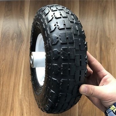 350 4 ruote di gomma a 10 pollici bianche della carriola di Rim Sack Barrow Wheel per i carrelli
