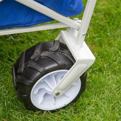 Carrello di compera pieghevole piegante a quattro ruote del carretto della mano del giardino del vagone di spiaggia