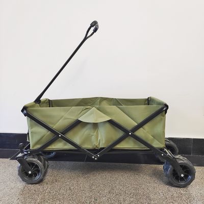 Vagone di campeggio multiuso del passeggiatore di piegatura del carretto dell'ampio delle ruote carretto pieghevole della spiaggia