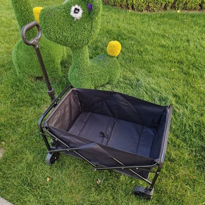 Materiale in acciaio carrello pieghevole a doppio piano 600D tessuto in PVC Oxford