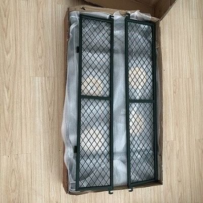 Iarda resistente Mesh Wagon Outdoor With d'acciaio di Mesh Cart del giardino 50L 4 ruote