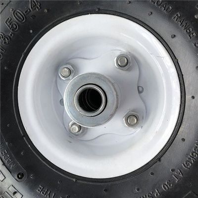 350 4 ruote di gomma a 10 pollici bianche della carriola di Rim Sack Barrow Wheel per i carrelli