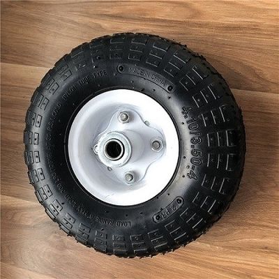 350 4 ruote di gomma a 10 pollici bianche della carriola di Rim Sack Barrow Wheel per i carrelli