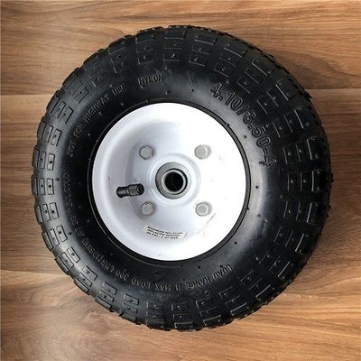 350 4 ruote di gomma a 10 pollici bianche della carriola di Rim Sack Barrow Wheel per i carrelli