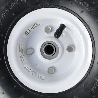 350 4 ruote di gomma a 10 pollici bianche della carriola di Rim Sack Barrow Wheel per i carrelli