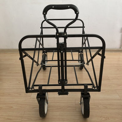 Carro pieghevole pieghevole, carrello da spiaggia di grande capacità, carrello pieghevole per sport, shopping, campeggio