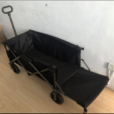 Carretto pieghevole popolare della spiaggia di piegatura della ruota del PVC del carretto 128cm del vagone con l'estensione