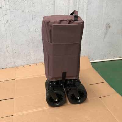 Ampio vagone all'aperto piegante di picnic del vagone di spiaggia del carretto pieghevole del carrello