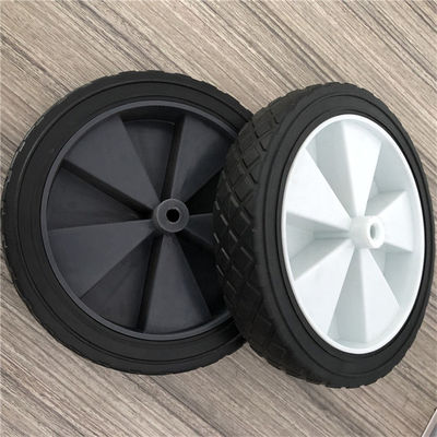 L'ebanite a 8 pollici del PVC spinge le ruote solide di volta del carrello del carretto di 20cm