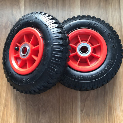 250-4 ruote di plastica del carrello della mano di Rim Pneumatic Trolley Wheels 21CM pneumatiche