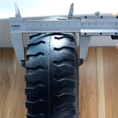 350-6 ruote pneumatiche d'acciaio rosse del camion del sacco di Rim Pneumatic Trolley Wheels Rubber