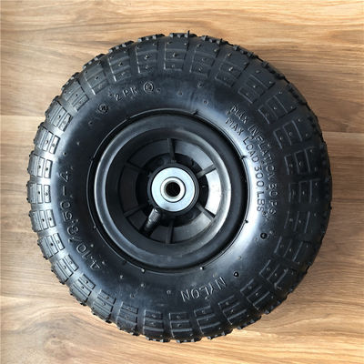 350 4 Grey Plastic Rim Pneumatic Trolley spingono la sostituzione a 10 pollici della ruota del carrello della mano