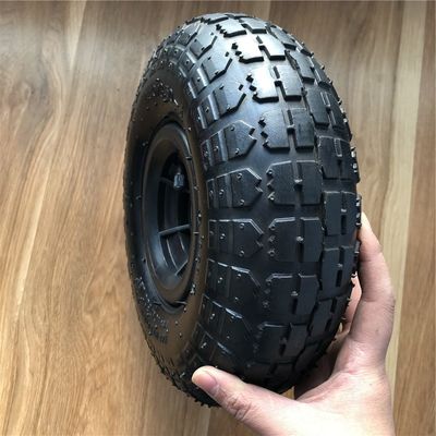 350 4 Grey Plastic Rim Pneumatic Trolley spingono la sostituzione a 10 pollici della ruota del carrello della mano