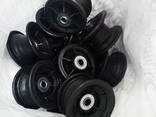350 4 Grey Plastic Rim Pneumatic Trolley spingono la sostituzione a 10 pollici della ruota del carrello della mano