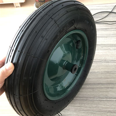 350-8 il carrello pneumatico d'acciaio verde di Rim Cart Pneumatic Wheels Rubber gomma la carriola