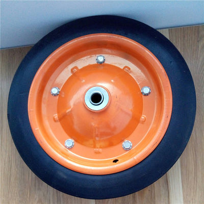 gomme di gomma solide a 13 pollici Rim Solid Rubber Wheelbarrow Tire variopinto di 31cm per il carrello a mano