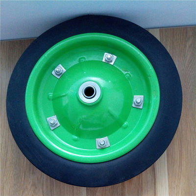 gomme di gomma solide a 13 pollici Rim Solid Rubber Wheelbarrow Tire variopinto di 31cm per il carrello a mano