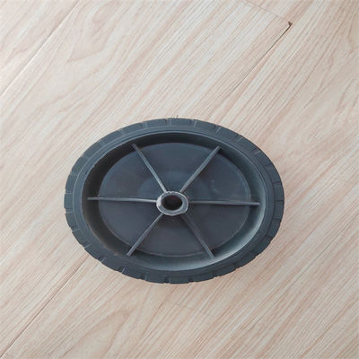 Ruota di plastica di campeggio portatile della falciatrice da giardino delle ruote di gomma solide a 6 pollici del carretto del carrello