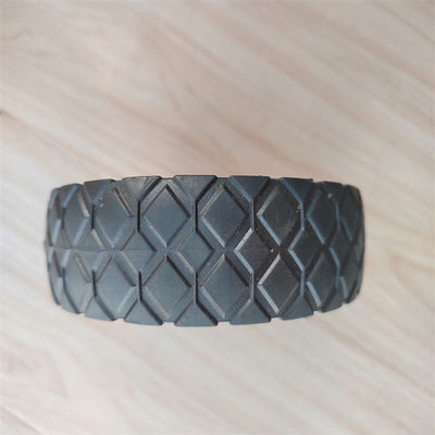 Ruota di plastica di campeggio portatile della falciatrice da giardino delle ruote di gomma solide a 6 pollici del carretto del carrello