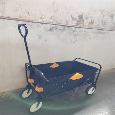 Carrello pieghevole pieghevole a quattro ruote del giardino di grande capacità del carretto del vagone