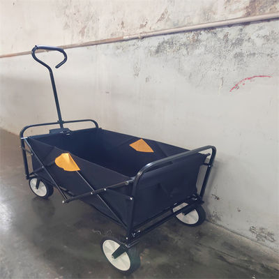 Carrello pieghevole pieghevole a quattro ruote del giardino di grande capacità del carretto del vagone