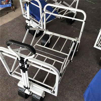 Vagone di campeggio pieghevole di piegatura del carrello della maniglia ritrattabile con le ruote di gomma pp