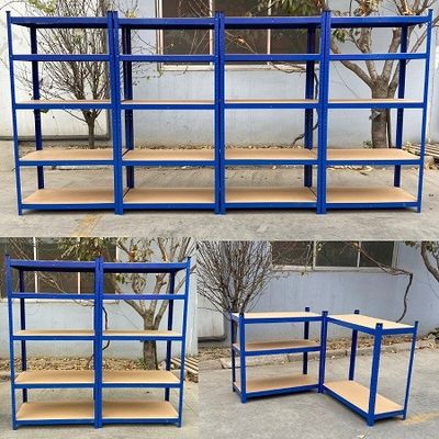 Scaffale d'accantonamento resistente della scaffalatura del metallo del garage di stoccaggio di 5 file del MDF Boltless
