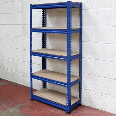 Blu domestico dell'unità di stoccaggio dello scaffale del metallo della fila di Boltless 5