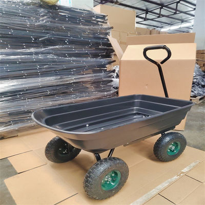 giardino 75L che scarica la carriola Tipper Garden Trolley Tipper del nero del carretto