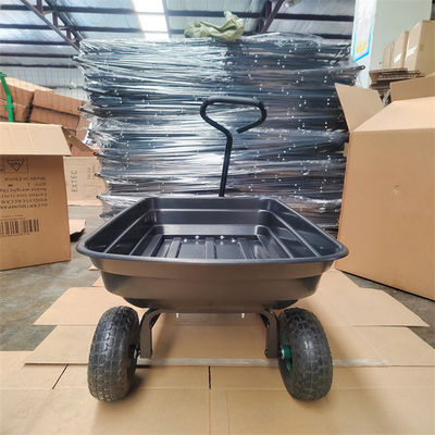 giardino 75L che scarica la carriola Tipper Garden Trolley Tipper del nero del carretto