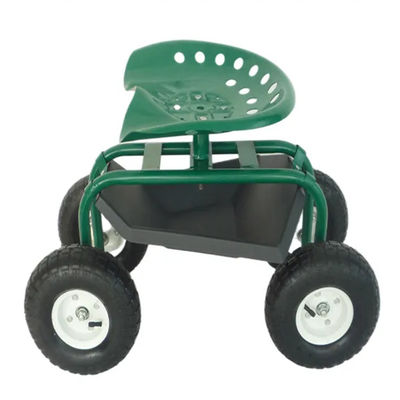 Carretto di rotolamento orientabile del motorino del metallo di Seat del lavoro di Seat della carriola del lavoro d'acciaio di rotolamento