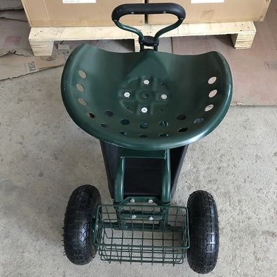 Il rotolamento regolabile del giardino funziona Seat che rotola Seat per il carrello di giardinaggio con la parte girevole Seat