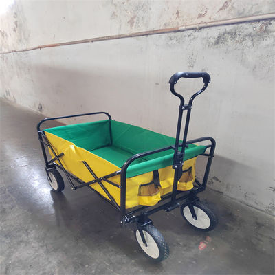 Ruote del portatile 4 di stoccaggio di attività che piegano il vagone di spiaggia con la maniglia regolabile