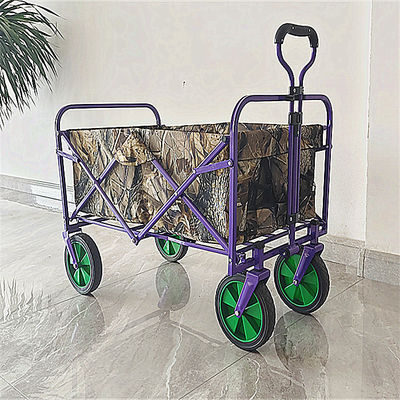 Carretto piegante ricoprente del vagone del PVC con le tasche ritrattabili del panno di Oxford del doppio della maniglia