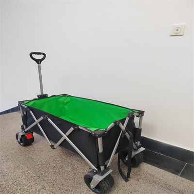 Carretto piegante all'aperto di campeggio del vagone di tirata della mano con la ruota su ordinazione dell'unità di elaborazione del tessuto