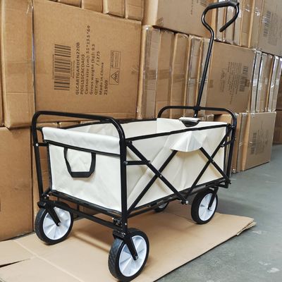 Il PVC spinge il carrello pieghevole di campeggio dei bagagli del carretto del vagone con la singoli maniglia e panno