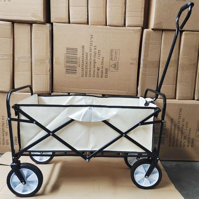 Il PVC spinge il carrello pieghevole di campeggio dei bagagli del carretto del vagone con la singoli maniglia e panno