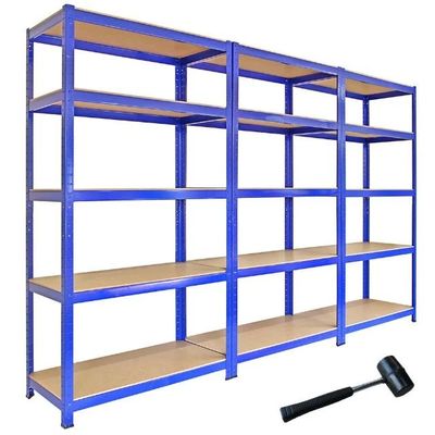 Scaffalatura d'acciaio del magazzino di Boltless di stoccaggio dello scaffale dell'esposizione di stoccaggio della fila d'acciaio dell'attrezzatura 5
