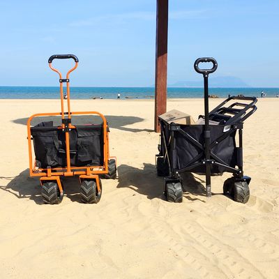 Uso generale d'apertura posteriore di progettazione dell'ampio della ruota della spiaggia di piegatura carretto del vagone