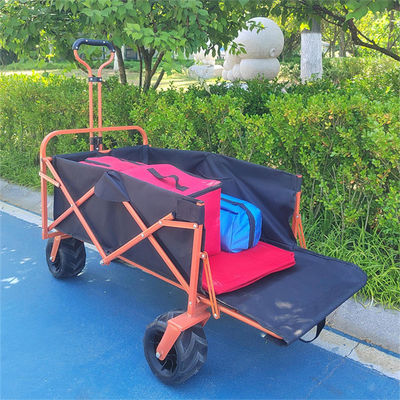 Carrello di campeggio all'aperto multiuso della carriola di picnic della ruota dell'unità di elaborazione pieghevole