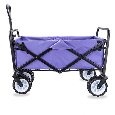Carrello di compera pieghevole piegante a quattro ruote del carretto della mano del giardino del vagone di spiaggia