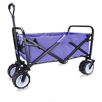 Carrello di compera pieghevole piegante a quattro ruote del carretto della mano del giardino del vagone di spiaggia