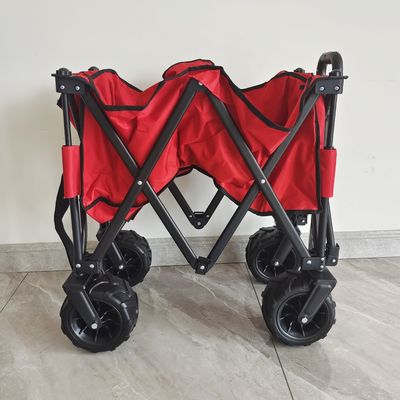 Carretto di campeggio della maniglia di piegatura del vagone dell'unità di elaborazione dell'ampia spiaggia pieghevole regolabile O tipa della ruota
