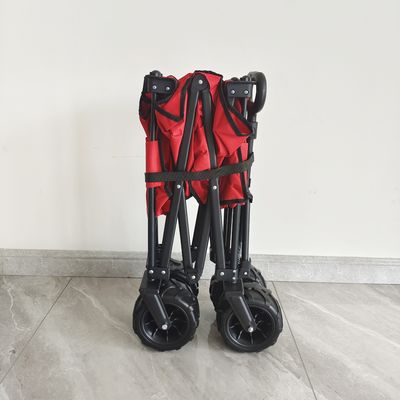 Carretto di campeggio della maniglia di piegatura del vagone dell'unità di elaborazione dell'ampia spiaggia pieghevole regolabile O tipa della ruota