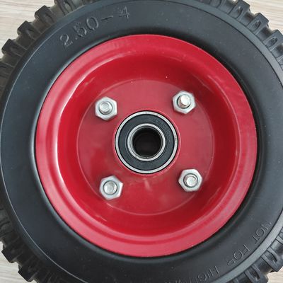250-4 ruota di gomma a 8 pollici della gomma pneumatica del carrello della mano di Rim Wheel Barrow del metallo