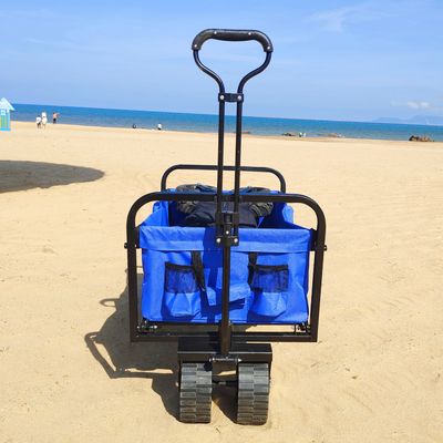 Ampio pp carretto pieghevole di campeggio piegante del vagone di spiaggia di grande capacità delle ruote del carretto