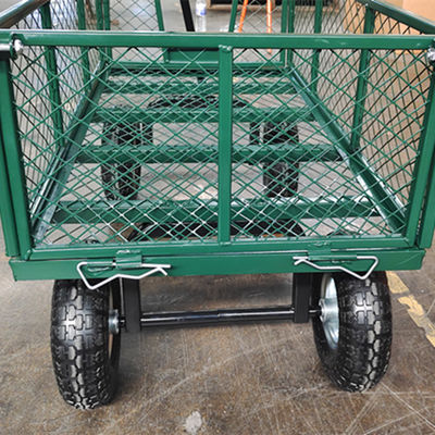 Carro da giardino a maglia metallica a quattro ruote - Perfetto per attività all'aria aperta