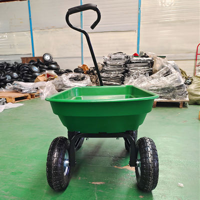 Capacità pneumatica delle ruote 50L del carretto 350-4 popolare dello scarico del giardino di tirata della mano
