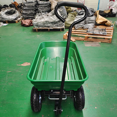 Capacità pneumatica delle ruote 50L del carretto 350-4 popolare dello scarico del giardino di tirata della mano